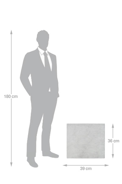 Ghiveci plante 39x39x36 cm gri ciment