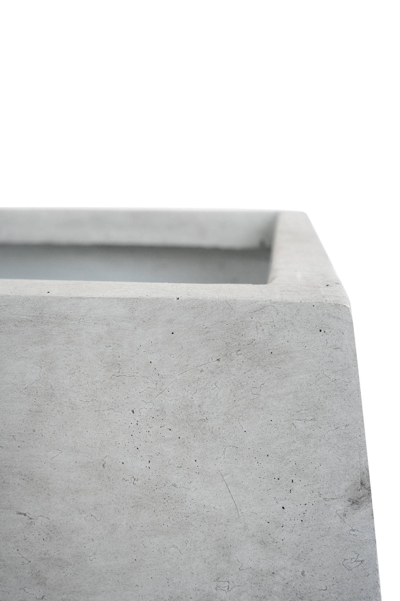 Ghiveci plante 41x41x19 cm. gri ciment