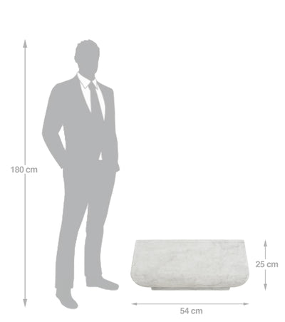 Ghiveci plante 54x54x25 cm. gri ciment