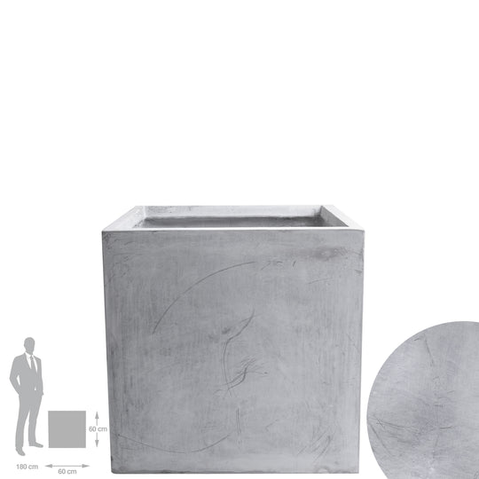 Ghiveci plante 60x60x60 cm gri