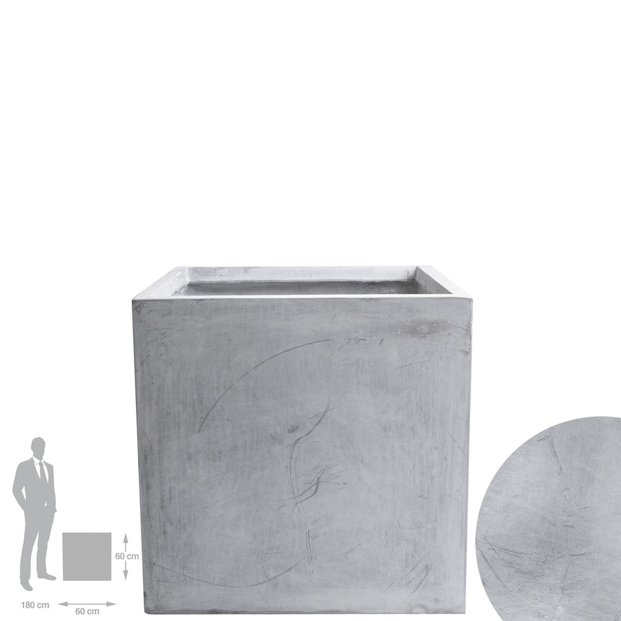 Ghiveci plante 60x60x60 cm gri