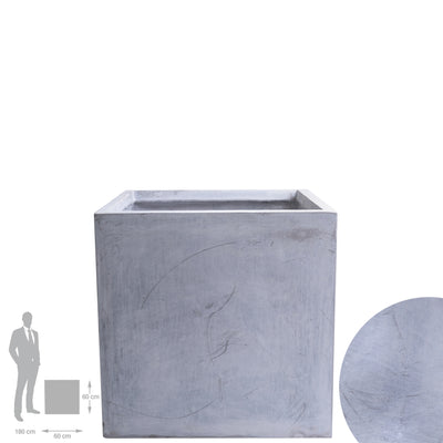 Ghiveci plante 60x60x60 cm gri