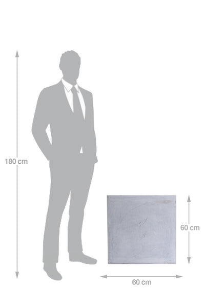 Ghiveci plante 60x60x60 cm gri