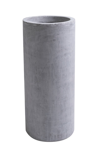 Ghiveci plante D21xH48 cm. gri ciment