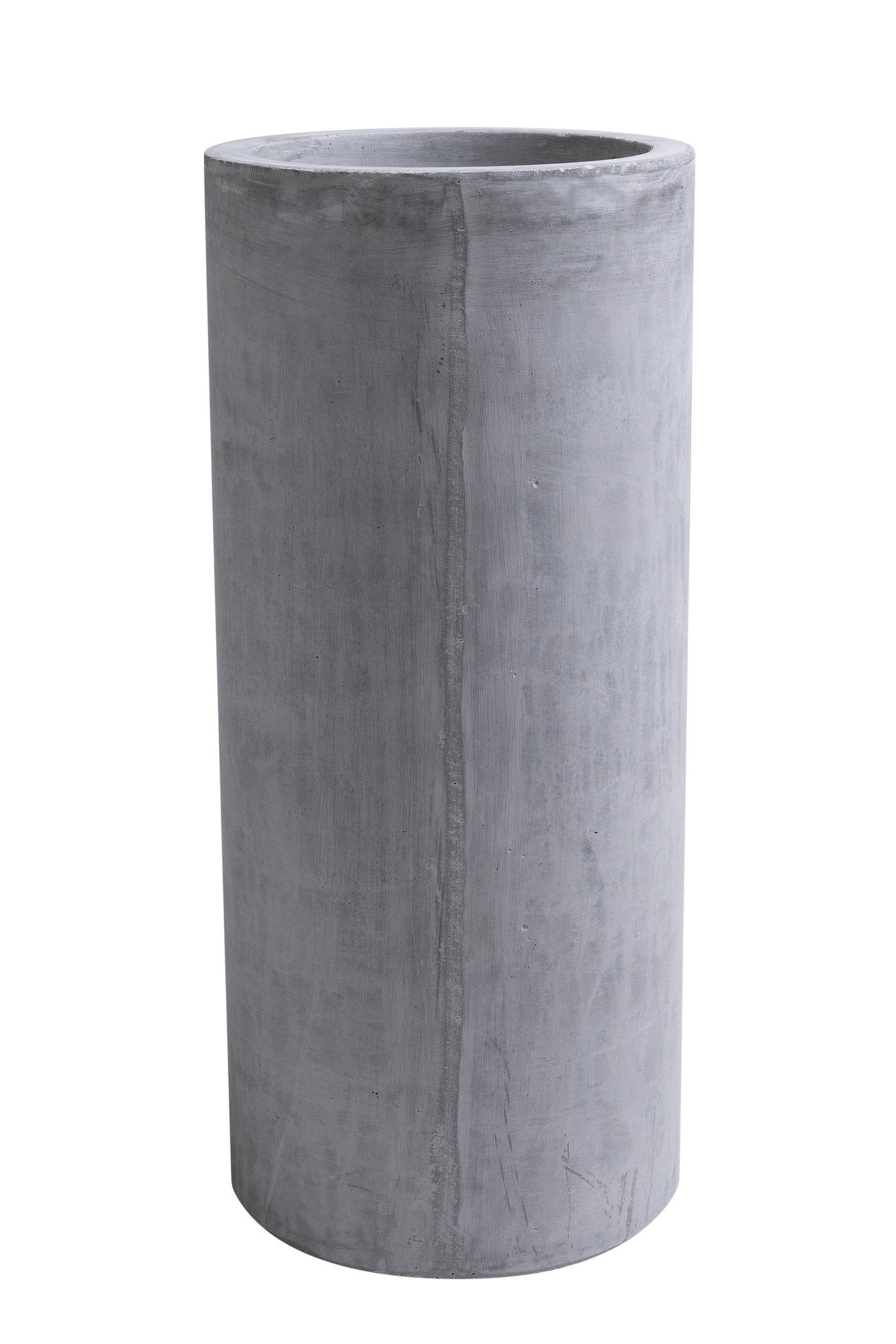 Ghiveci plante D21xH48 cm. gri ciment