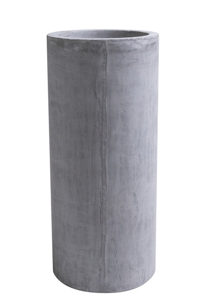 Ghiveci plante D21xH48 cm. gri ciment