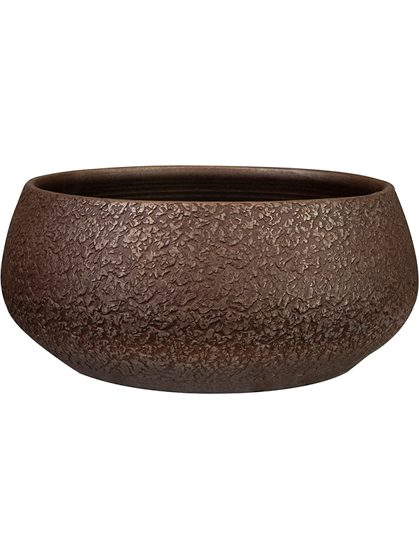 Ghiveci plante D28xH13cm Noor Bowl Velvet Brown