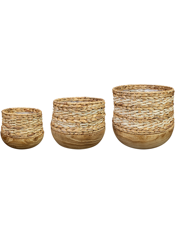 Ghiveci plante D38xH31cm Diede Natural (set of 3)