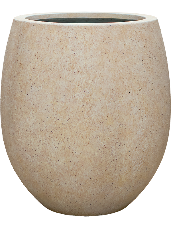 Ghiveci plante D38xH43cm Mineral Hailey M Travertine Beige