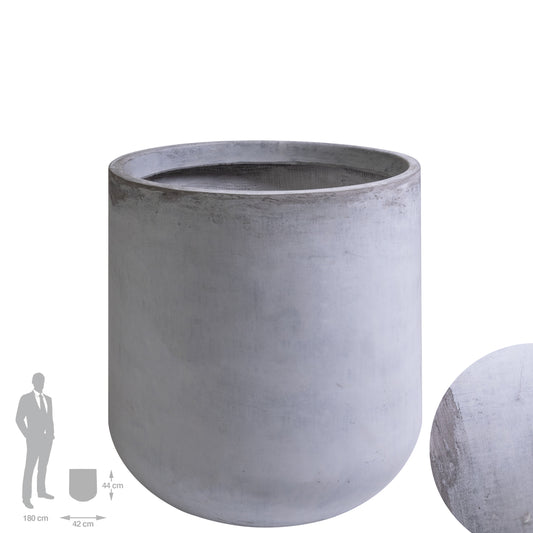 Ghiveci plante D42xH44 cm. gri ciment