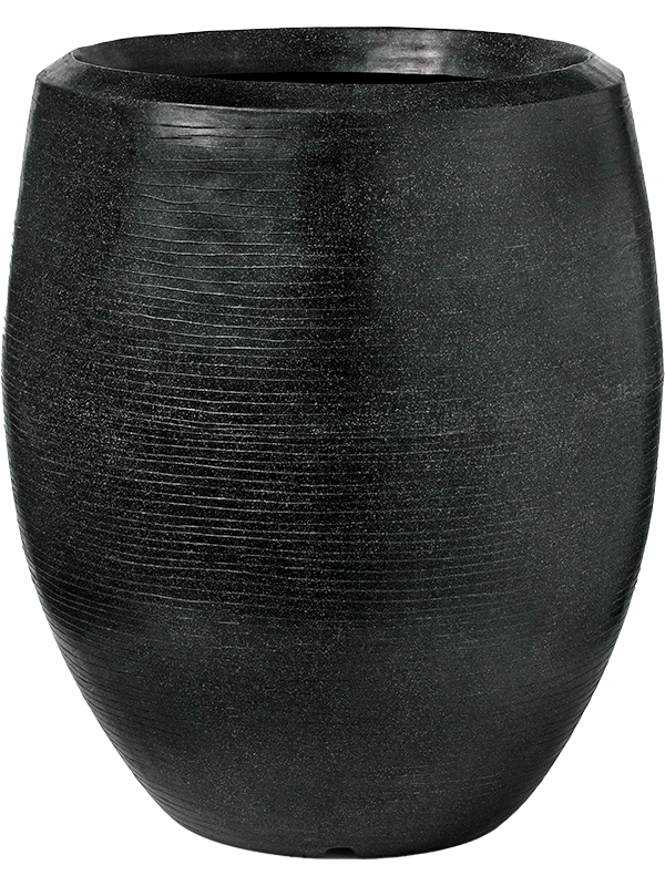 Ghiveci plante D43xH50cm Capi Arc Granite Vase Elegant Deluxe Black
