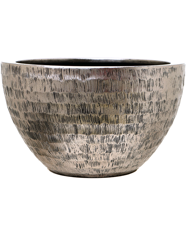 Ghiveci plante D45xH27cm Baq Opus Hammered Bowl Silver