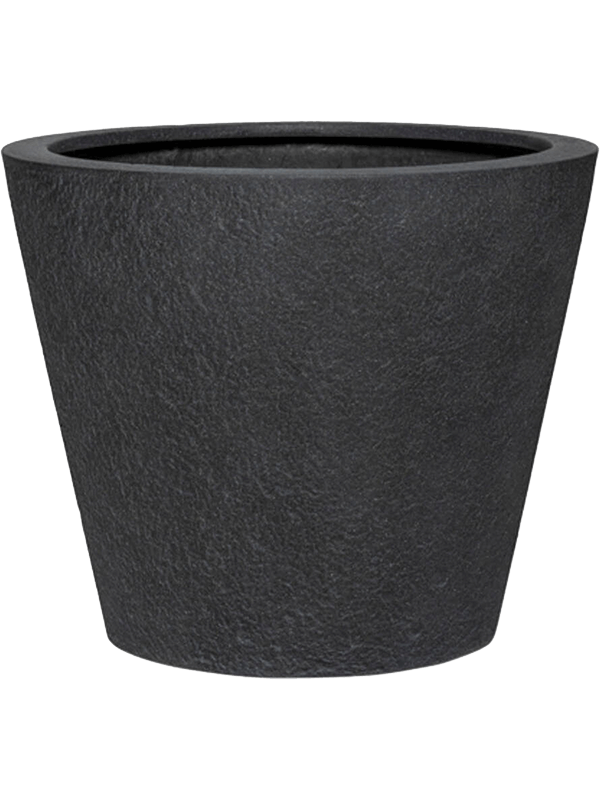 Ghiveci plante D50xH40cm Granite Bucket S Midnight Black