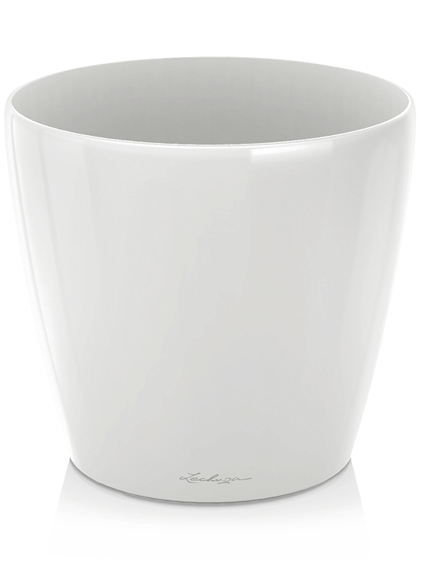 Ghiveci plante D50xH47cm Lechuza Classico White High Gloss