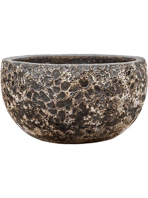 Ghiveci plante D52xH29cm Baq Lava Bowl Relic Black