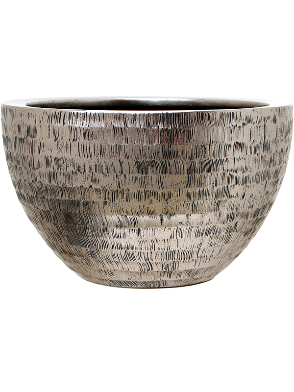 Ghiveci plante D55xH33cm Baq Opus Hammered Bowl Silver