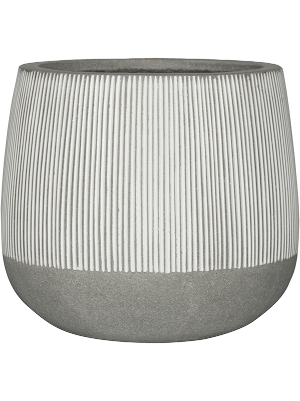 Ghiveci plante D55xH49cm Ridged Pax L. White Stripe