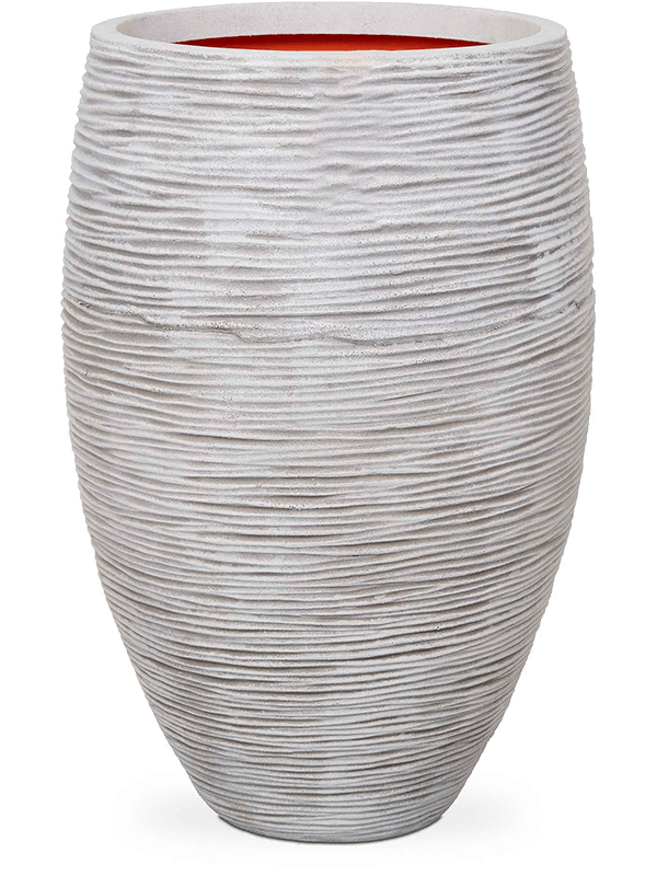 Ghiveci plante D56xH85cm Capi Nature Rib NL Vase Elegance Deluxe Ivory