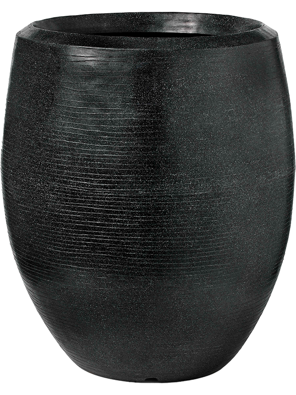 Ghiveci plante D63xH75cm Capi Arc Granite Vase Elegant Deluxe Black