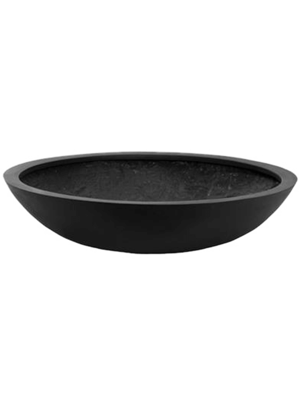 Ghiveci plante D70xH17cm Fiberstone Jumbo bowl S Black
