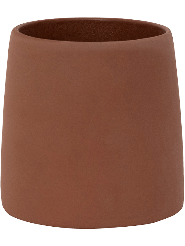 Ghiveci plante D9xH11cm Ceramic Sofia XS Peacan Brown