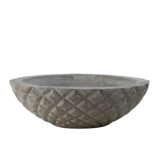 Ghiveci plante Diamante D45xH14 cm gri ciment
