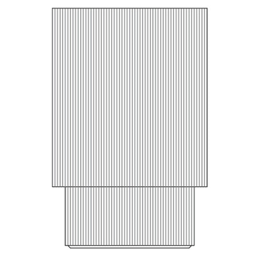 Ghiveci plante Groove H47xD30 cm crem