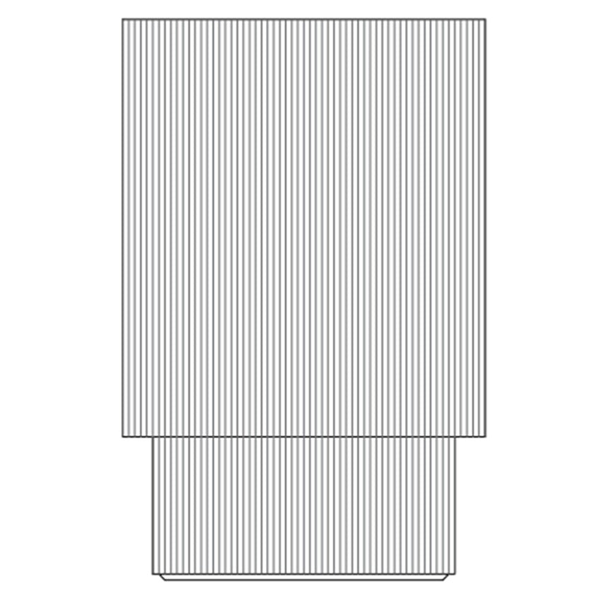 Ghiveci plante Groove H55xD37 cm crem