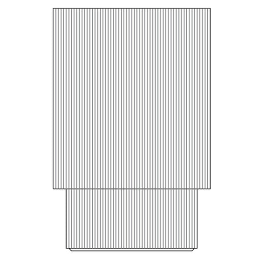 Ghiveci plante Groove H65xD45 cm crem