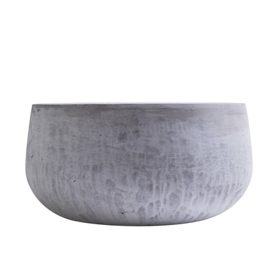Ghiveci plante H16xD30 cm. gri ciment