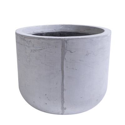 Ghiveci plante H19xD23 cm. gri ciment