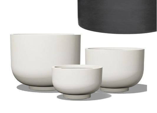 Ghiveci plante H20xD35 cm negru