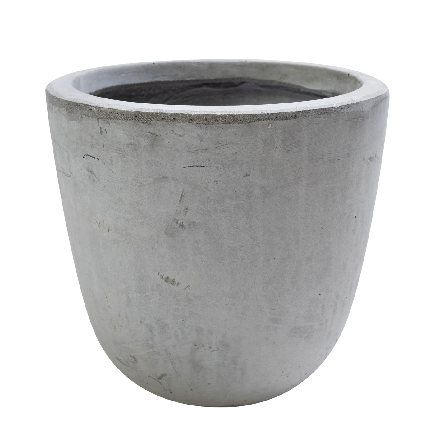 Ghiveci plante H23.5xD25.5 cm. gri ciment