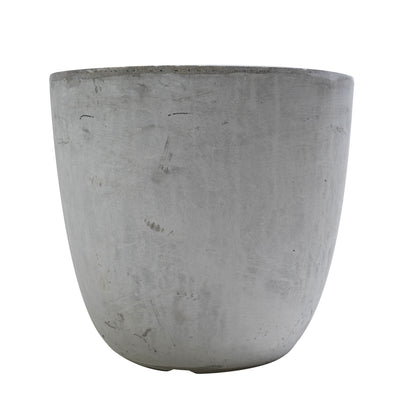 Ghiveci plante H23.5xD25.5 cm. gri ciment