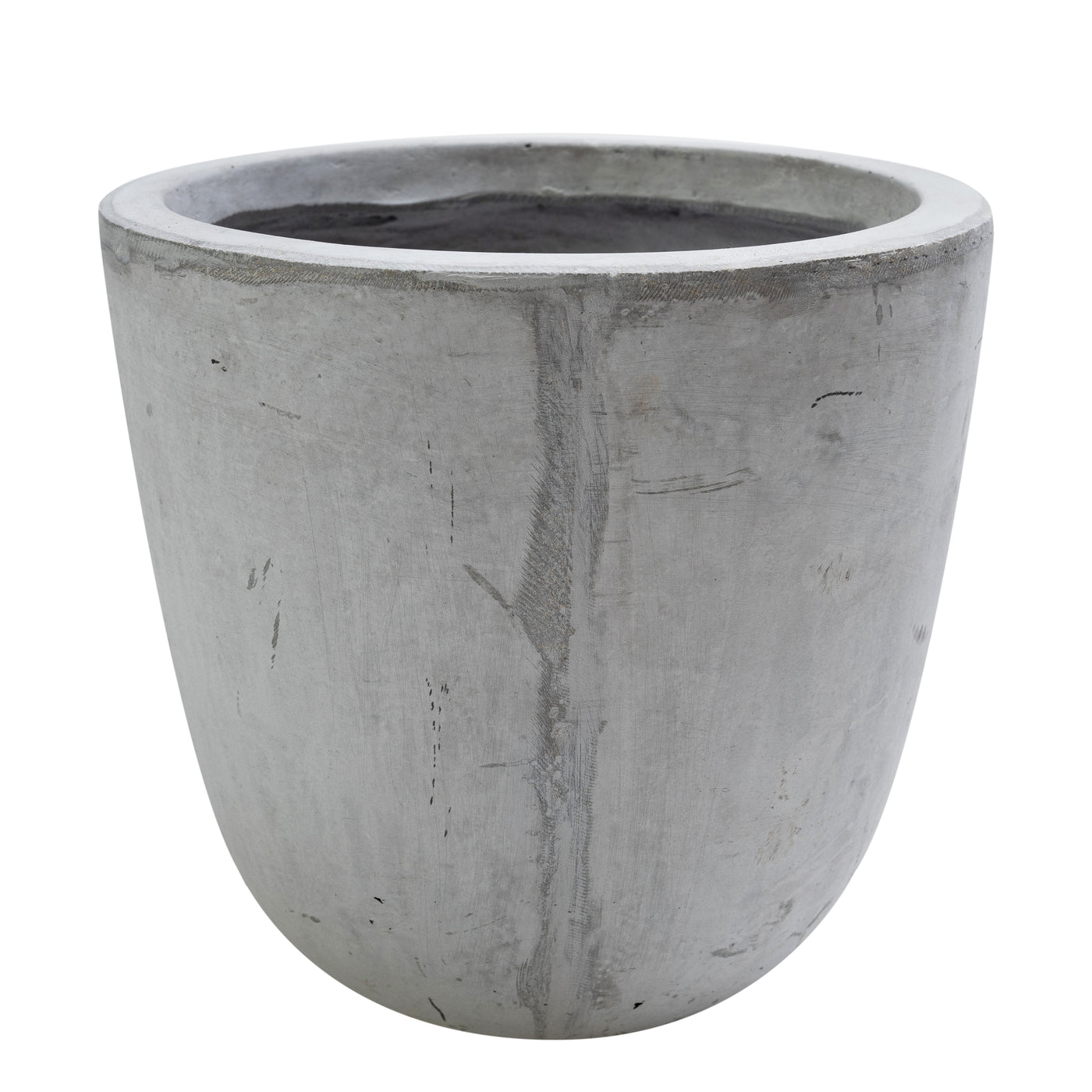 Ghiveci plante H23.5xD25.5 cm. gri ciment