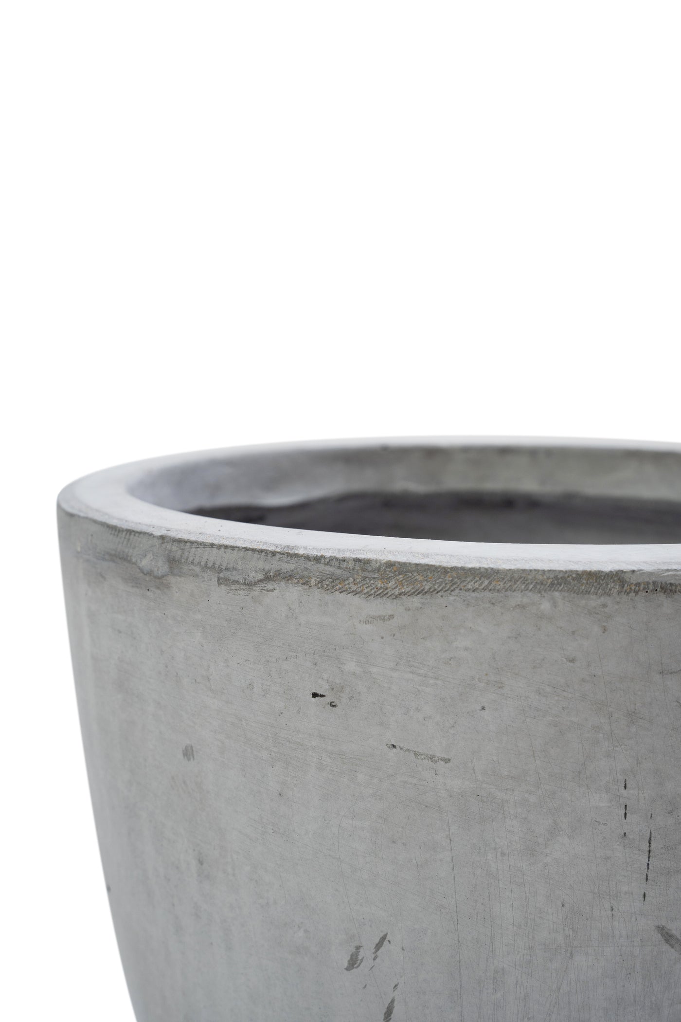 Ghiveci plante H23.5xD25.5 cm. gri ciment