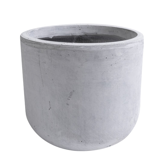 Ghiveci plante H23.5xD28 cm. gri ciment