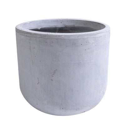 Ghiveci plante H23.5xD28 cm. gri ciment