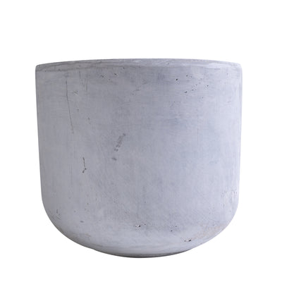 Ghiveci plante H23.5xD28 cm. gri ciment