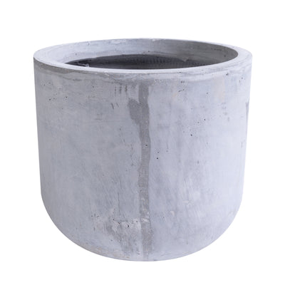 Ghiveci plante H23.5xD28 cm. gri ciment