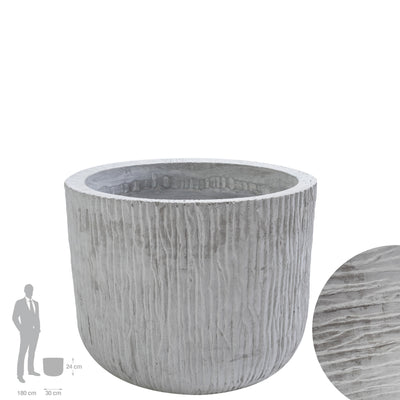 Ghiveci plante H24xD30 cm. gri ciment