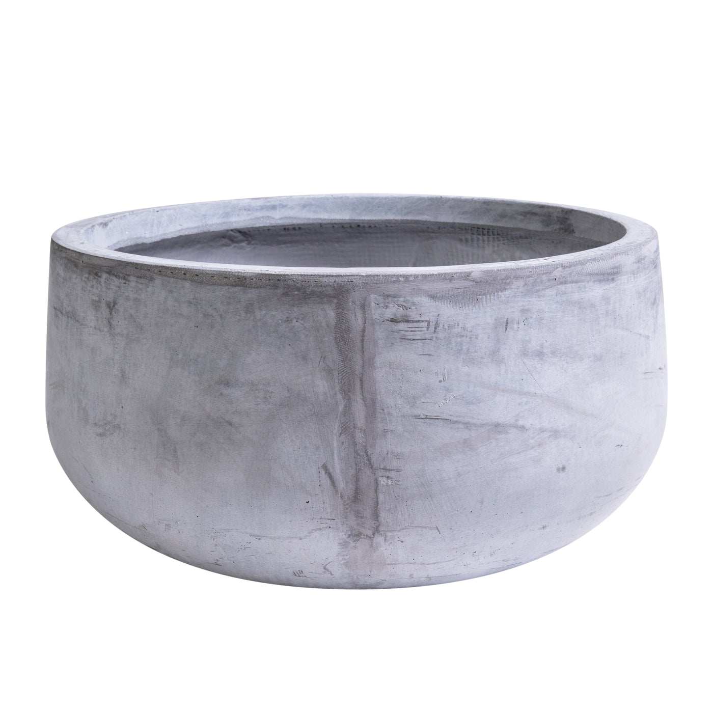 Ghiveci plante H25.5xD50 cm. gri ciment