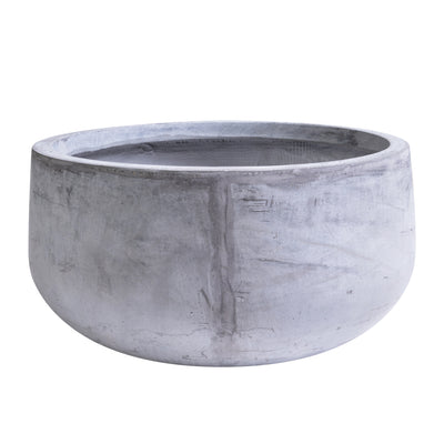 Ghiveci plante H25.5xD50 cm. gri ciment