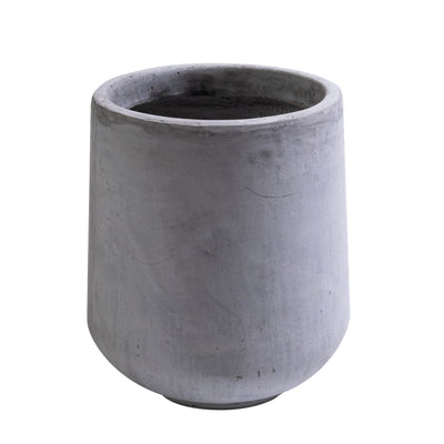 Ghiveci plante H27xD24 cm. gri ciment