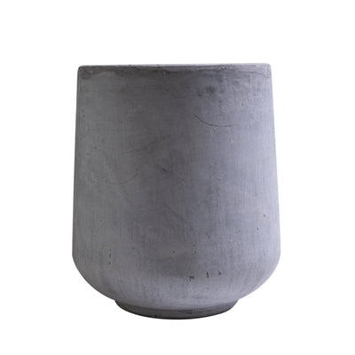 Ghiveci plante H27xD24 cm. gri ciment