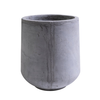 Ghiveci plante H27xD24 cm. gri ciment