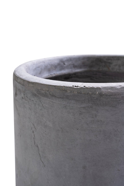 Ghiveci plante H27xD24 cm. gri ciment