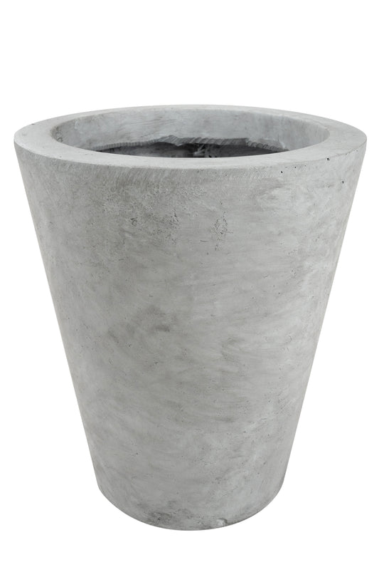 Ghiveci plante H28xD25 cm. gri ciment