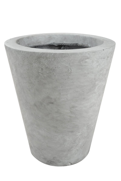 Ghiveci plante H28xD25 cm. gri ciment