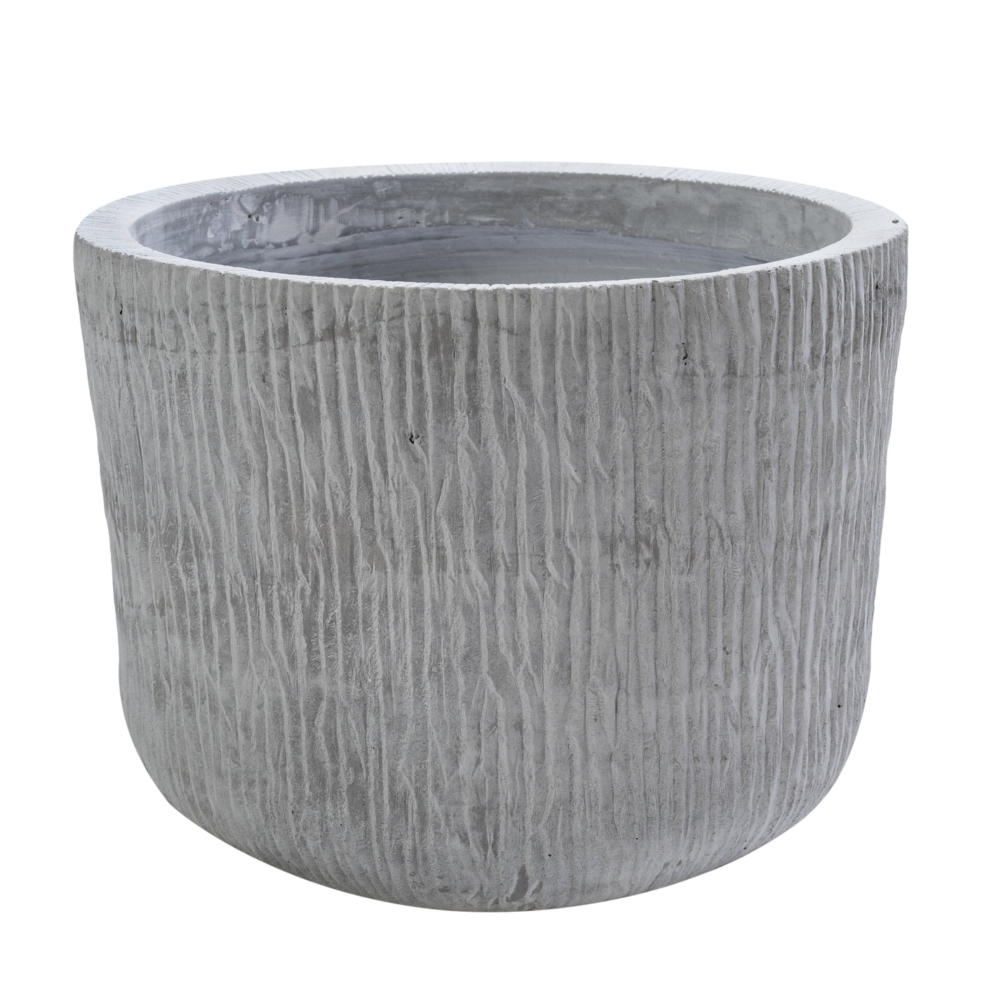 Ghiveci plante H29xD37 cm. gri ciment